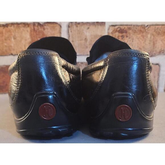 Cole Haan Tucker Venetian Leather Loafers Mens Sz 11W Black Slip On Driving Mocs - Picture 2 of 10